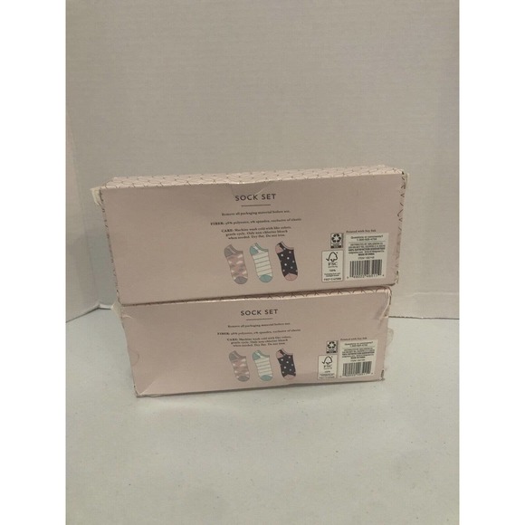 Modern Expressions Women’s Size 4-10 Ankle Sock Set 3 Pairs NEW Lot of 2 - Picture 4 of 6